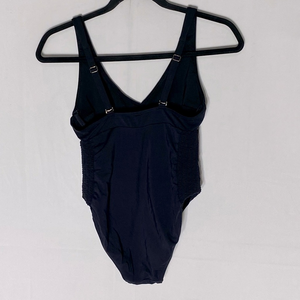 La Vie En Rose Aquarose Black One Piece Swimsuit Bathing Suit XS - Picture 2 of 16